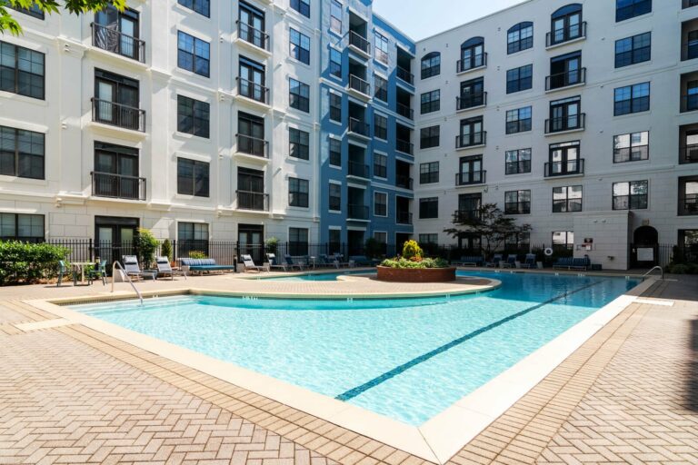 Soak up the sun at our resort-style swimming pool at our apartments in Dunwoody, GA.